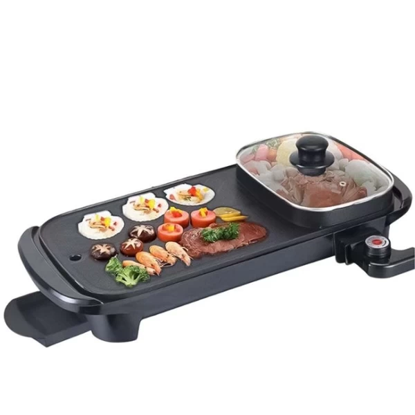 Κεραμικό Αντικολλητικό Τεπανγιάκι - Teppanyaki με Πλάκα Ψησίματος 1600W (Preview 1)