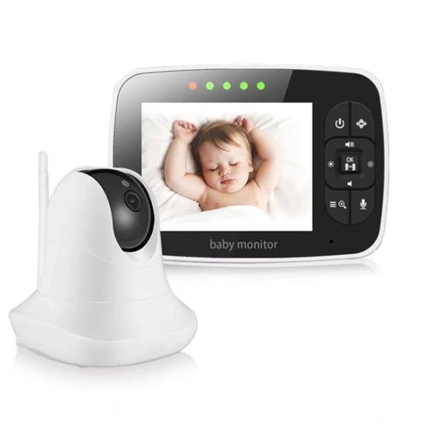 Ασύρματο baby monitor με lcd οθόνη 3,5'' και νυχτερινή όραση (Preview 1)