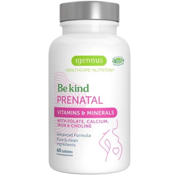 Πολυβιταμίνες Για Εγκύους Be Kind Advanced Prenatal Multivitamin 60tabs Igennus (Preview 1
