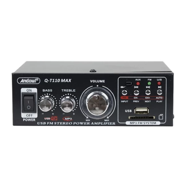 Μίνι ενισχυτής 2x15W με Bluetooth & λειτουργία USB/SD/FM  (Preview 1)