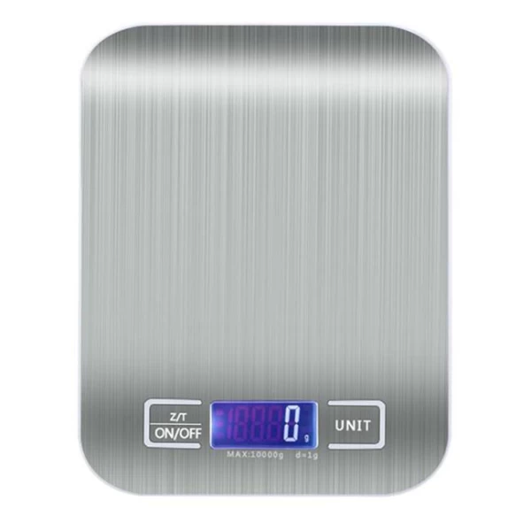 Ζυγαριά κουζίνας ακριβείας ψηφιακή Inox 5kg με διαβάθμιση 1gr (Preview 1)