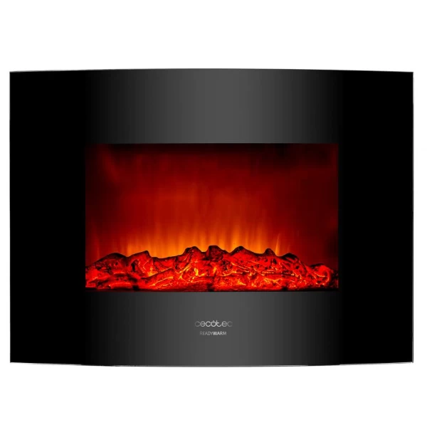 READY WARM 2200 CURVED FLAMES CONNECTED CEC-05365 Ηλεκτρικό Τζάκι Επιτοίχιο 2000W με  Τηλε