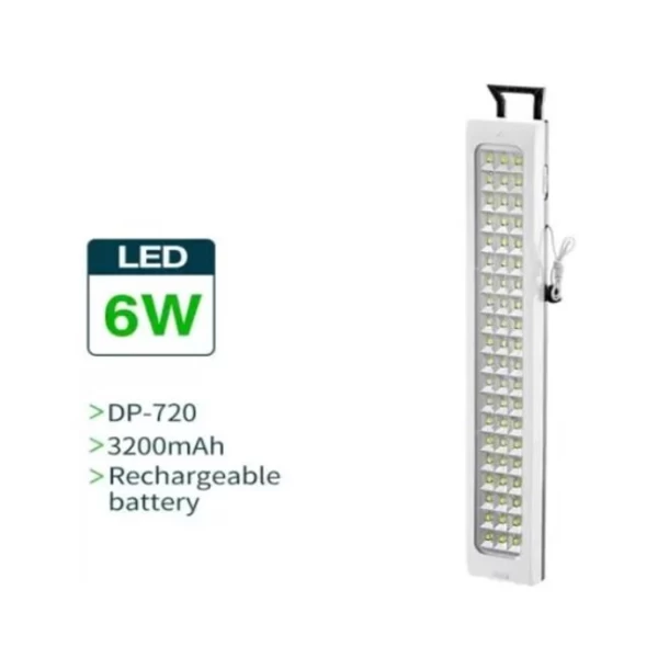 Φωτιστικό ασφαλείας με 60 LED 6 watt με αυτόματη ενεργοποίηση σε περίπτωση διακοπής ρεύματ