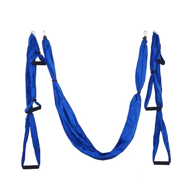  Kepeak Aerial Swing Anti-Gravity Silk Αιώρα με λαβές Yoga και Pilates (Royal Blue) (Previ