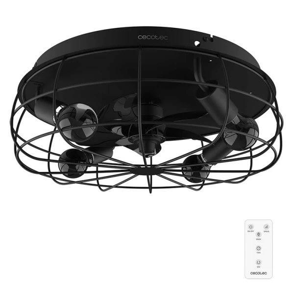EnergySilence LampAero 600 Iron Design 08638 Ανεμιστήρας Οροφής 2 Σε 1 Διπλής Κατεύθυνσης 