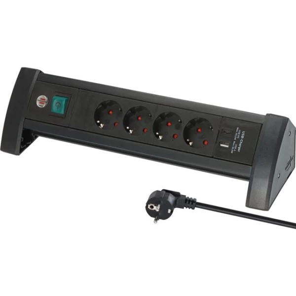 Πολύπριζο Επιτραπέζιο 4 Θέσεων USB C 30W USB A 18W Premium Line 1156250544 BRENNENSTUHL με