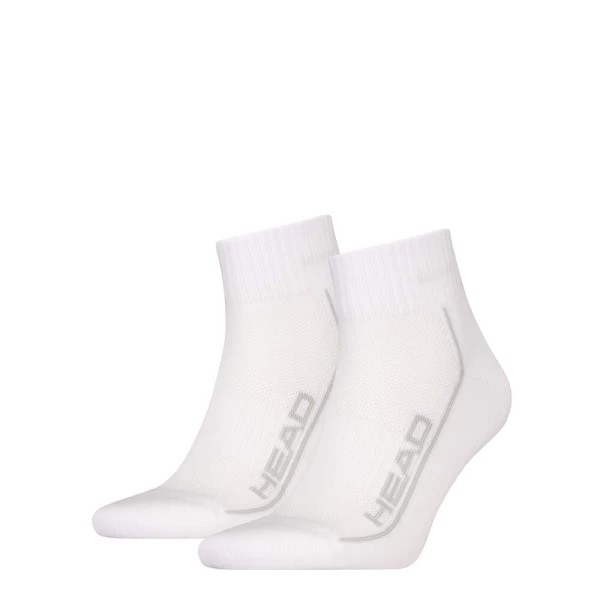 SOCKS TENNIS 2P PERFORMANCE QUARTER WHITE TENNIS HEAD (Preview 1)