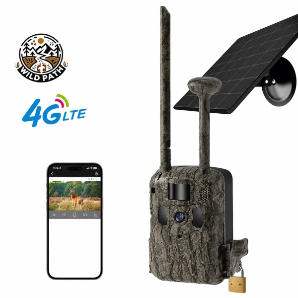  Wild Path T6 4G Κάμερα για Κυνηγούς, Μελισσοκόμους και Αγρότες με SIM, GPS και Ηλιακό Πάν