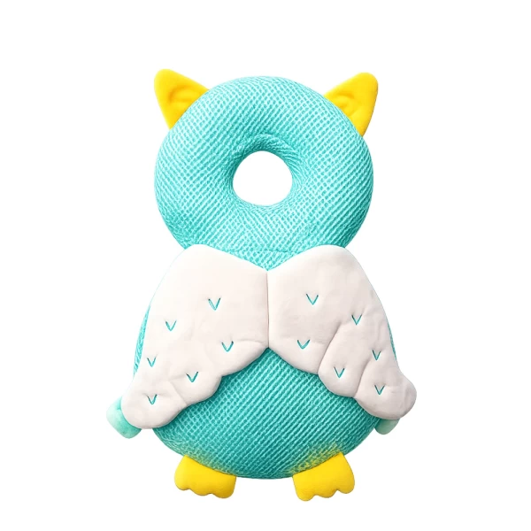   Giggles and Co. Προστατευτικό Μαξιλάρι Κεφαλιού Μωρού Green Owl Mesh (5 έως 48 μηνών) (P