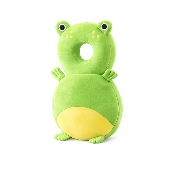  Giggles and Co. Προστατευτικό Μαξιλάρι Κεφαλιού Μωρού Green Frog Velvet (5 έως 48 μηνών) 