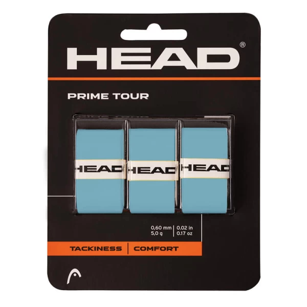 PRIME TOUR REGULAR 3X BL BLUE OVERGRIP TENNIS HEAD