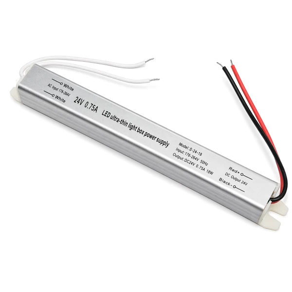 VenCore 6614-50004 - Aluminium Ultra Slim Power Supply 18W 24V 0.75A - Τροφοδοτικό Αλουμιν