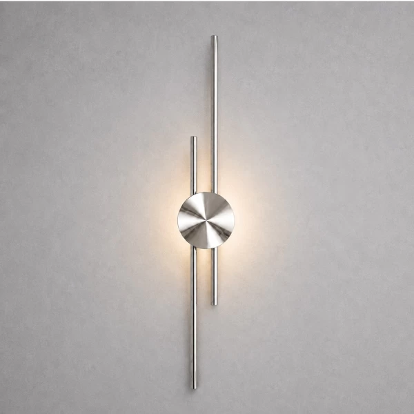 VenCore Aurex Silver 6093-20108 - Μοντέρνο Επιτοίχιο Φωτιστικό Απλίκα LED 60CM 12W Ασημί Α