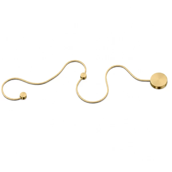 VenCore Nexora Gold 6093-20079 - Μοντέρνο Επιτοίχιο Φωτιστικό Απλίκα LED 38W Χρυσό Αλουμίν