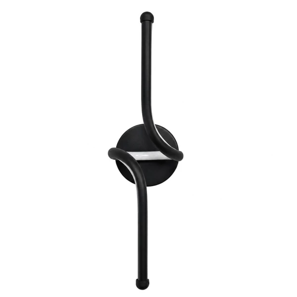 VenCore Aureon Black 6093-20146 - Μοντέρνο Επιτοίχιο Φωτιστικό Απλίκα LED 12W Μαύρο Αλουμί