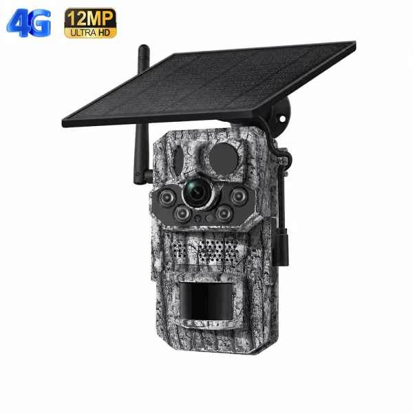  Sectec ST-HC808 Κάμερα 12MP Version με Live Video, GPS και Ηλιακό Πάνελ για Αγρότες και Μ