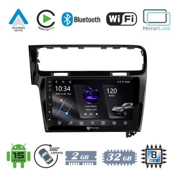 VenCore 3236-10006-0003B - Οθόνη Multimedia Android 15 10 PX5S Octa-Core 2GB/32GB IPS με Π