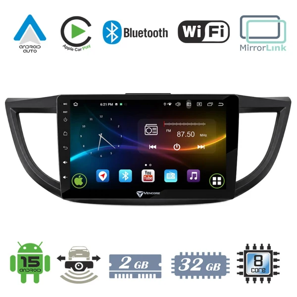 VenCore 3236-10008-0012B - Οθόνη Multimedia Android 15 10 9109A MTK6762 Octa-Core 2GB/32GB