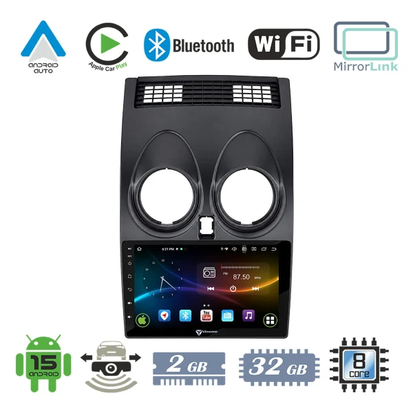 VenCore 3236-10007-0264AB - Οθόνη Multimedia Android 15 9 9109A MTK6762 Octa-Core 2GB/32GB