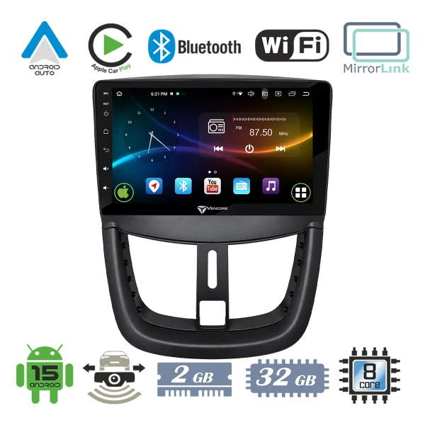 VenCore 3236-10007-0688B - Οθόνη Multimedia Android 15 9 9109A MTK6762 Octa-Core 2GB/32GB 