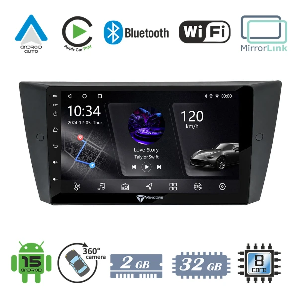 VenCore 3236-10005-0751B - Οθόνη Multimedia Android 15 9 PX5S Octa-Core 2GB/32GB IPS με Πρ