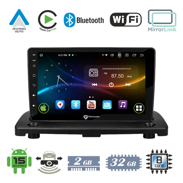 VenCore 3236-10008-0801B - Οθόνη Multimedia Android 15 10.1 9109A MTK6762 Octa-Core 2GB/32