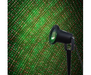 Τηλεχειριζόμενο φωτορυθμικό laser αδιάβροχο εξωτερικού - εσωτερικού χώρου με πάσσαλο στήρι