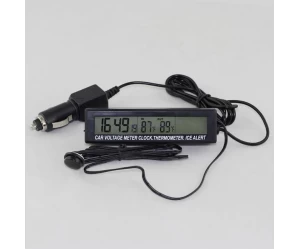 Ψηφιακό ρολόι - Θερμόμετρο - Βολτόμετρο αυτοκινήτου OEM