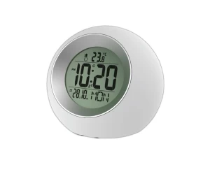 Ρολόι θερμόμετρο ψηφιακό Telco Mod. E0325 Λευκό Γκρι - Ένδειξη θερμοκρασίας - ημερομηνίας - ώρας 