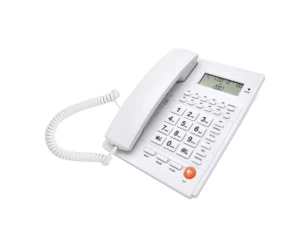 Ενσύρματο Σταθερό Τηλέφωνο ΤΜ-PA117 με Αναγνώρηση κλήσης Λευκό Telco