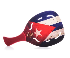 Ρακέτα Παραλίας MORSETO FASHION Cuba Flag με Τρύπες και Κόκκινη Λοξή Λαβή