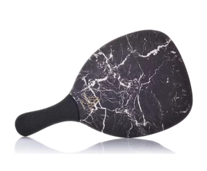 Ρακέτα Παραλίας MORSETO FASHION Marble Black με Μαύρη Ίσια Λαβή