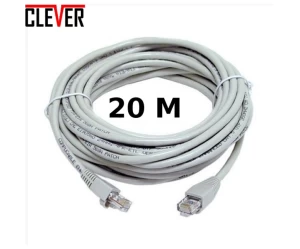 Καλώδιο δικτύου Ethernet CAT5E 20μ - Εσωτερικού + Εξωτερικού Χώρου με φις RG 45 ΟΕΜ