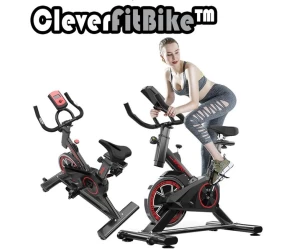 CleverFitBike  Spin Bike Ποδήλατο Γυμναστικής με Οθόνη Μέτρησης θερμιδών, απόστασης,χρόνου, ταχύτητας, Ρυθμιζόμενη Αντίσταση, Μοντέρνο design, 100% ασφάλεια  Μηχανικό  Λειτουργεί Χωρίς Ρεύμα
