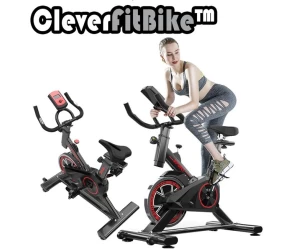 CleverFitBike  Spin Bike Ποδήλατο Γυμναστικής με Οθόνη Μέτρησης θερμιδών, απόστασης,χρόν