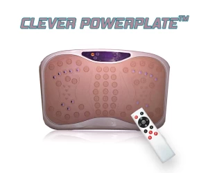  Clever PowerPlate  Όργανο Παθητικής Γυμναστικής για Γρήγορη και Εύκολη Τόνωση με τηλεκοντρόλ  LED Οθόνη, με Προγράμματα & 99 Ταχύτητες  Μέγιστο φορτίο εως 150 κιλά  Χρώμα καφε