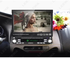CleverMultimedia  Android Car 1 DIN με Ελληνικό Μενού  Αναδιπλούμενη Οθόνη Αφής 7  WiFi  GPS Χάρτες Offline  Bluetooth Hands Free  USB  Έλεγχος από το Τιμόνι  Σύνδεση με Κινητό  OEM