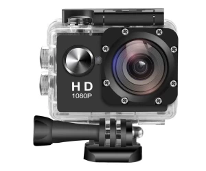 Clever ActionCam V1  FULL HD  Η Μοναδική με Ελληνικό Μενού  5MP  Αδιάβροχη εως 30m + ΔΩΡΟ Βάσεις κράνους ποδήλατου αυτοκινήτου κλπ  Μεγάλη αυτονομία έως 90 λεπτά HD Οθόνη  Ενσωματωμένο Μικρόφωνο και Ηχείο