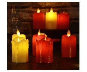 Ηλεκτρονικό Κερί με παλλόμενη φλόγα σε 3 χρώματα ΟΕΜ