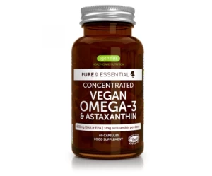 Vegan Ωμέγα -3 DHA EPA 600mg & Ασταξανθίνη Pure & Essential 60 caps