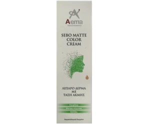 Κρέμα Προσώπου με Χρώμα για Λιπαρό Δερμα με Τάση Ακμής Sebo Matte Color Cream 50ml Aemia
