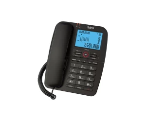 Ενσύρματο τηλέφωνο με αναγνώριση κλήσης Μαύρο GCE6215 telco
