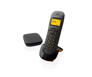 Ασύρματο τηλέφωνο Alcatel C250 InvisiBase με έξυπνη δεύτερη βάση - Ανοικτή συνομιλία - Χρώμα μαύρο