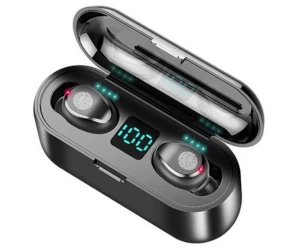 Clever Earbuds F9  Aσύρματα Ακουστικά Bluetooth με θήκη φόρτισης powerbank / stand κινητού  Βluetooth v5.0  Η θήκη φόρτισης είναι 2000mah powerbank με θύρα USB out για φόρτιση κινητού! 