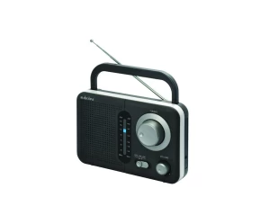  Φορητό ραδιόφωνο μπαταρίας και ρεύματος Μαύρο με Ασημί TR-412 Audioline