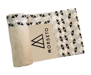 Πετσέτα Θαλάσσης MORSETO Luxury Beige Triangle 160 x 75cm