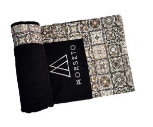 Πετσέτα Θαλάσσης MORSETO Luxury Black Square 145 x 80cm