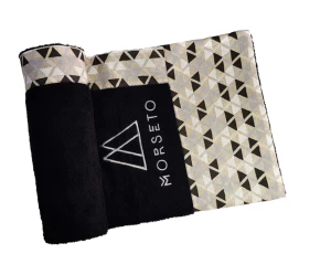 Πετσέτα Θαλάσσης MORSETO Luxury Black Triangle 145 x 80cm