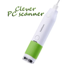 Clever PC Scanner  Σκανάρεις και Επεξεργάζεσαι Κάθε Βιβλίο ή Έγγραφο Άμεσα  Πανεύκολο στη Χρήση  Σύνδεση με PC (Windows) μέσω USB  Επιλογή λειτουργίας δεξιόχειρα, αριστερόχειρα  Πλήκτρο που λειτουργεί ως ENTER/TAB/SPACE  Μετατρέπει Κάθε Βιβλίο ή Έγγ