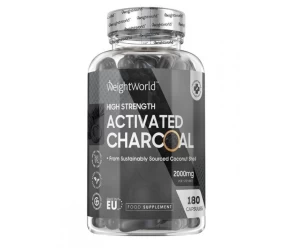Activated Charcoal 2000mg (180caps) weigth world - Ενεργός Άνθρακας